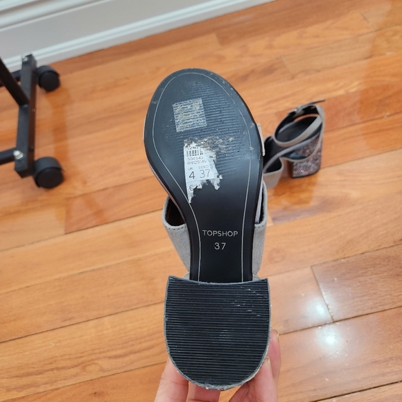 Topshop heels, glitter heel, Size EU 37, US 6.5 - Picture 4 of 4